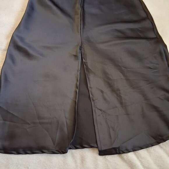 Petal & Pup Women's Size 8 Black Persia Cowl Neck Midi Dress *FLAWS* - Picture 9 of 16